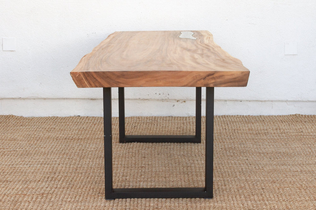 Live Edge Thick Top Dining Table