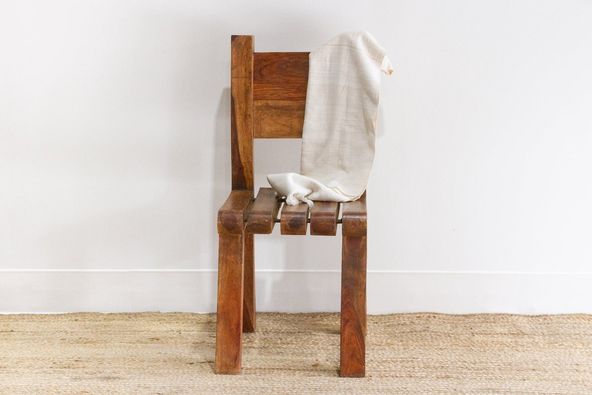 Rustic Tropical Teak Side Chair