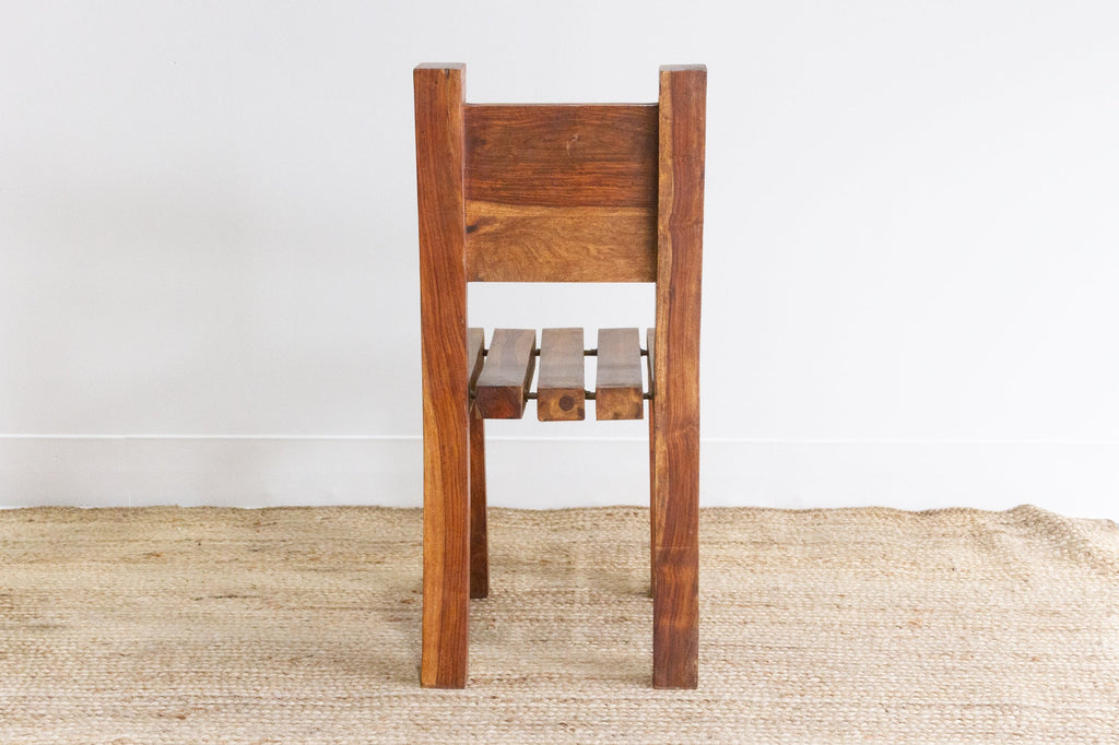 Rustic Tropical Teak Side Chair