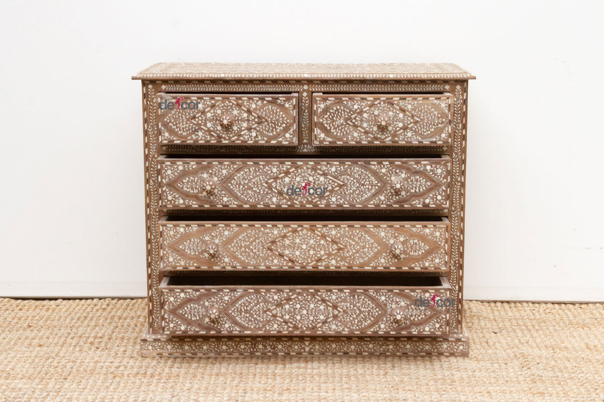 Heirloom Finely Inlay Chest of Drawers