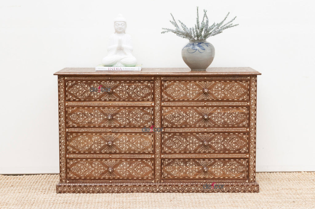 Royal Inspired 8-Drawers Finely Inlay Dresser