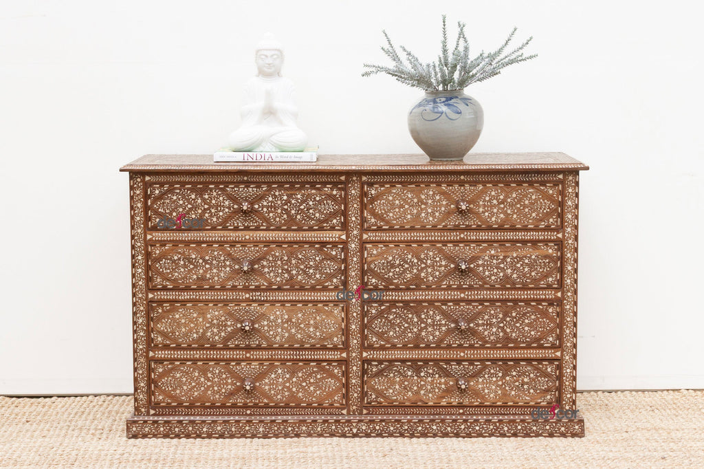 Royal Inspired 8-Drawers Finely Inlay Dresser
