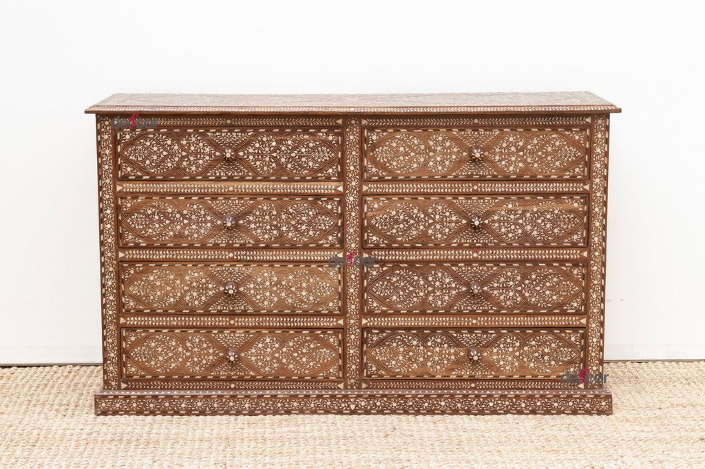 Royal Inspired 8-Drawers Finely Inlay Dresser