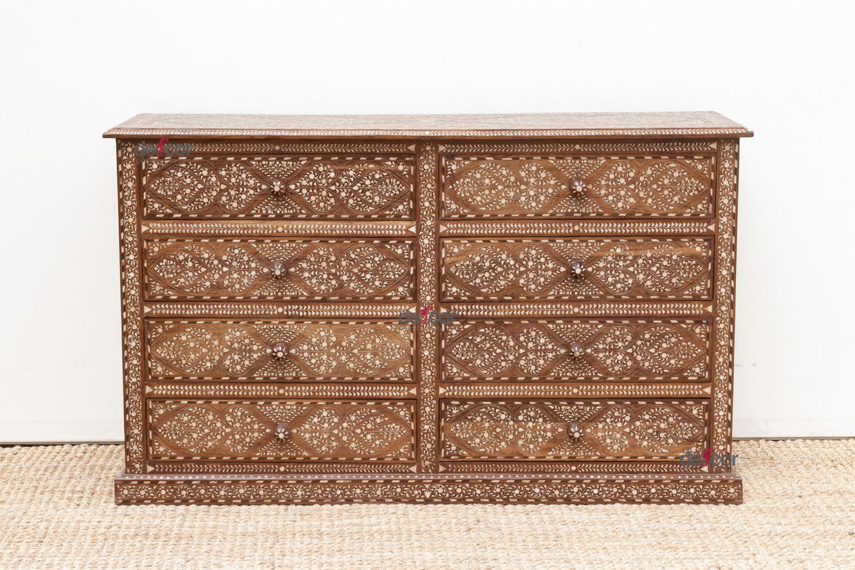 Royal Inspired 8-Drawers Finely Inlay Dresser