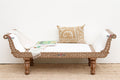 Opulent Fine Inlay Upholstered Chaise Settee