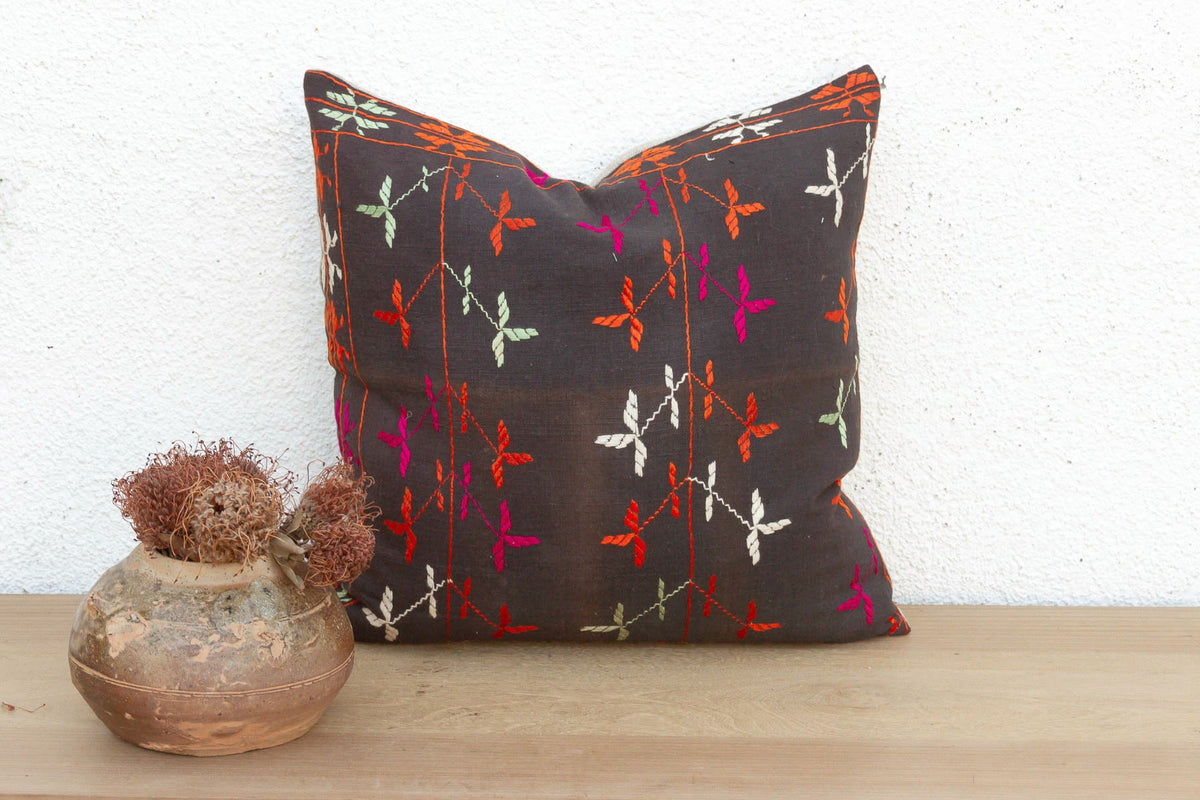 Royal Doaba, Antique Phulkari Pillow Cover