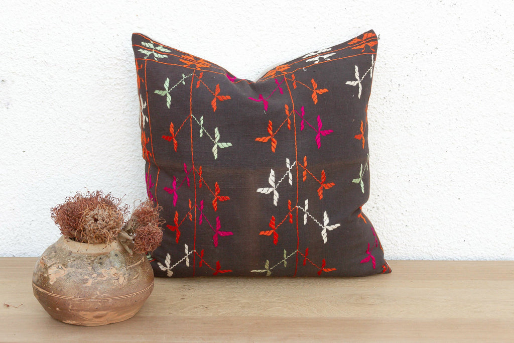 Royal Doaba, Antique Phulkari Pillow Cover