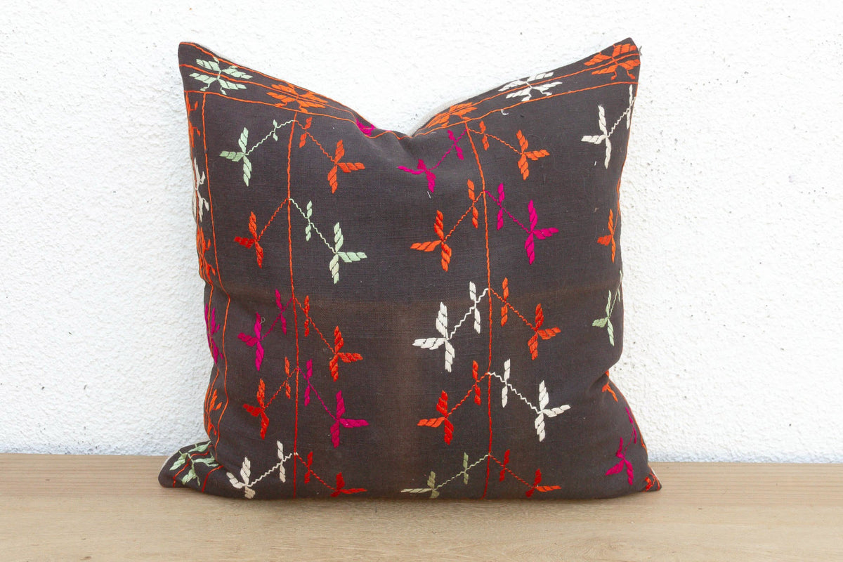 Royal Doaba, Antique Phulkari Pillow Cover