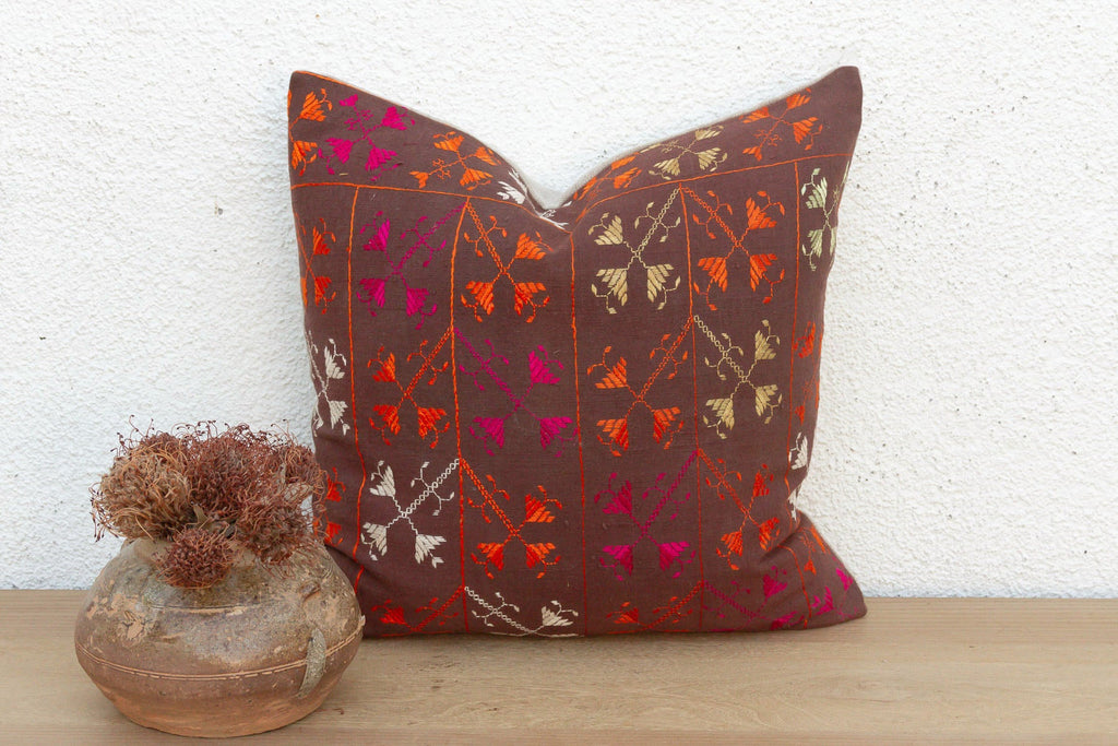 Artisan Soul, Antique Phulkari Pillow Cover