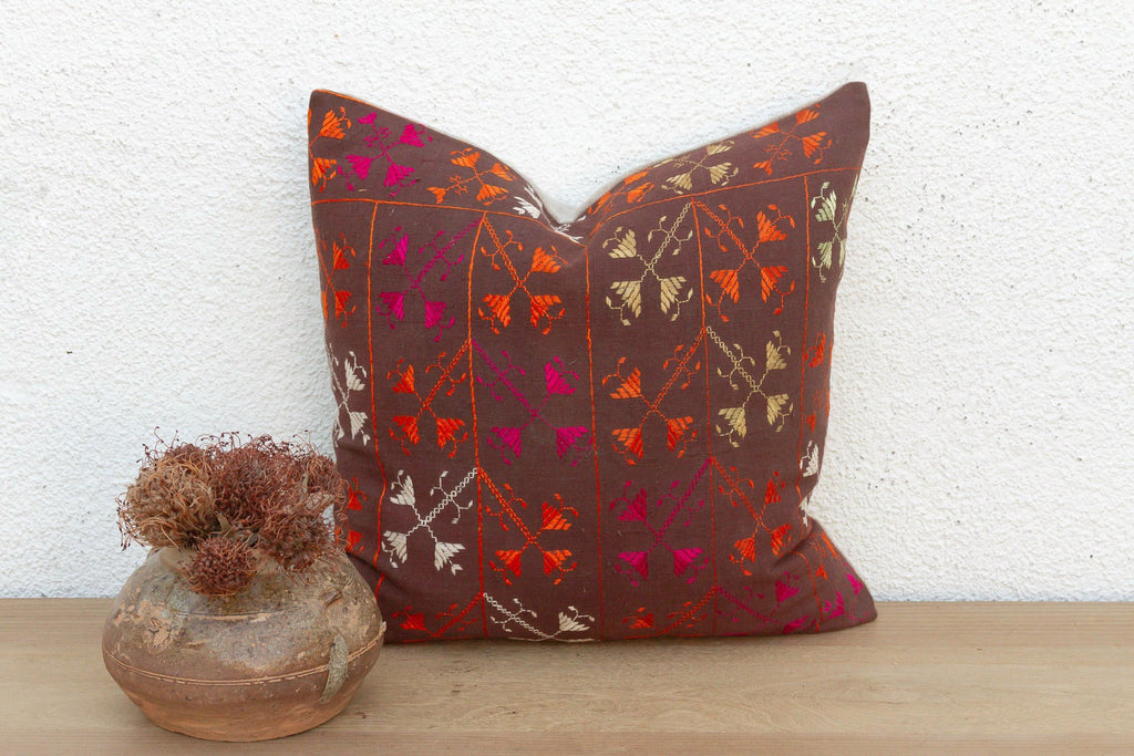 Artisan Soul, Antique Phulkari Pillow Cover