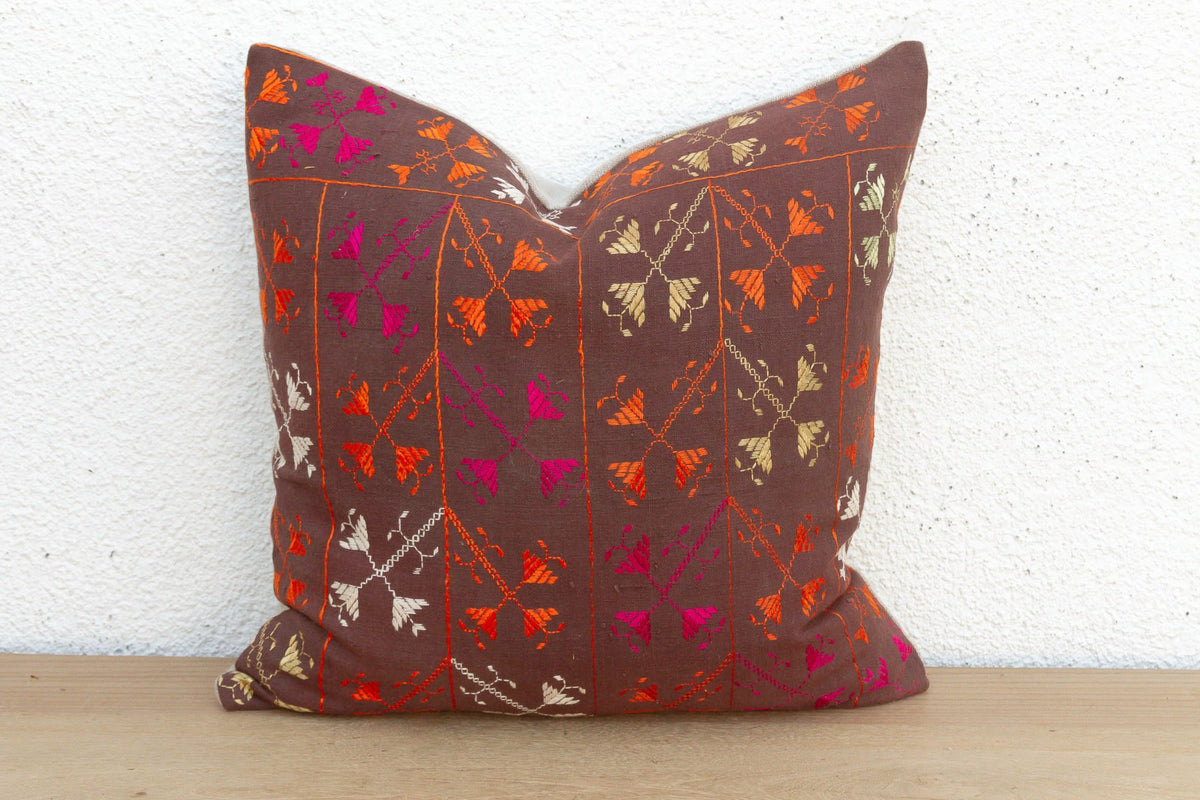 Artisan Soul, Antique Phulkari Pillow Cover