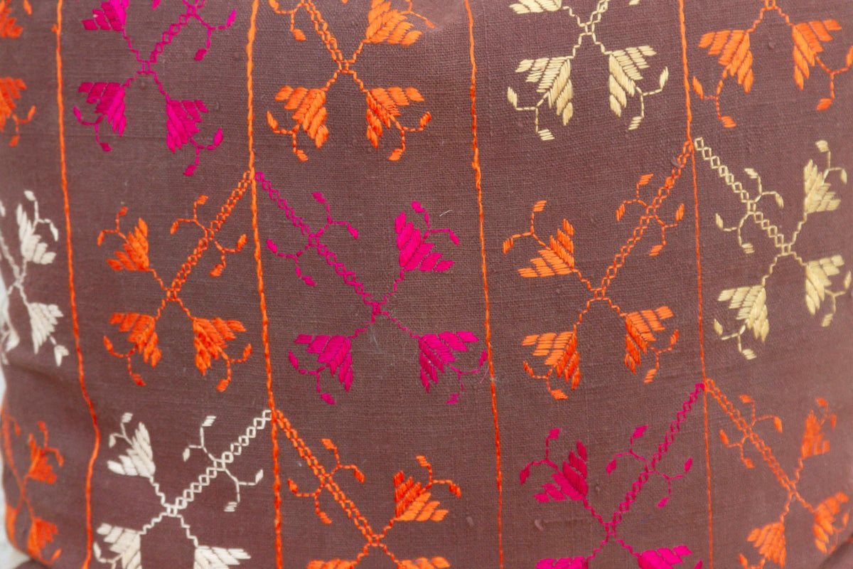 Artisan Soul, Antique Phulkari Pillow Cover