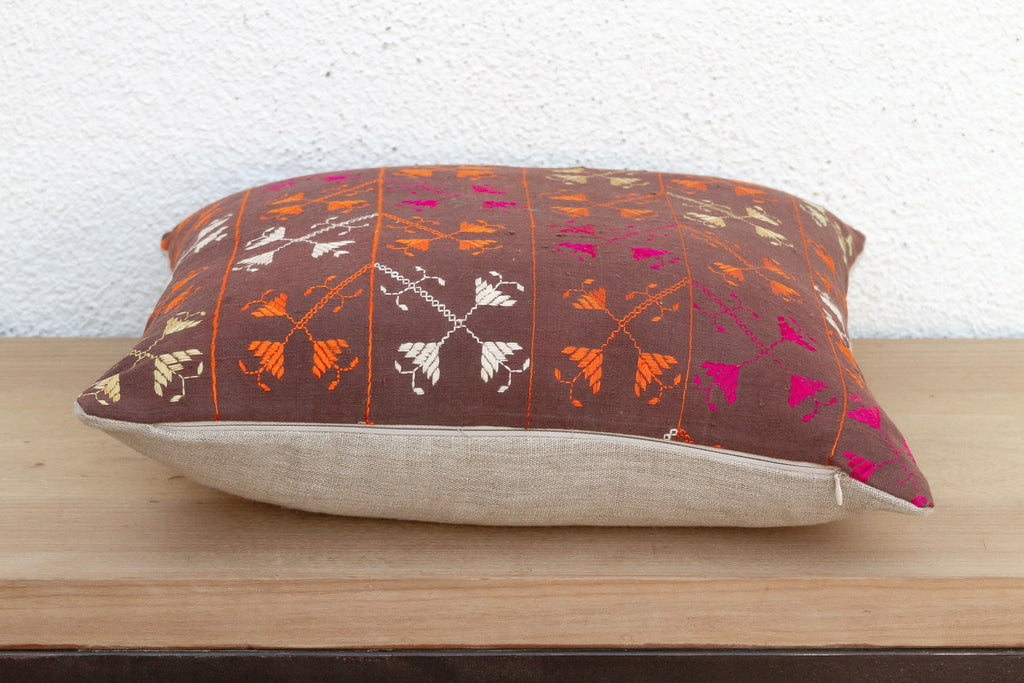 Artisan Soul, Antique Phulkari Pillow Cover