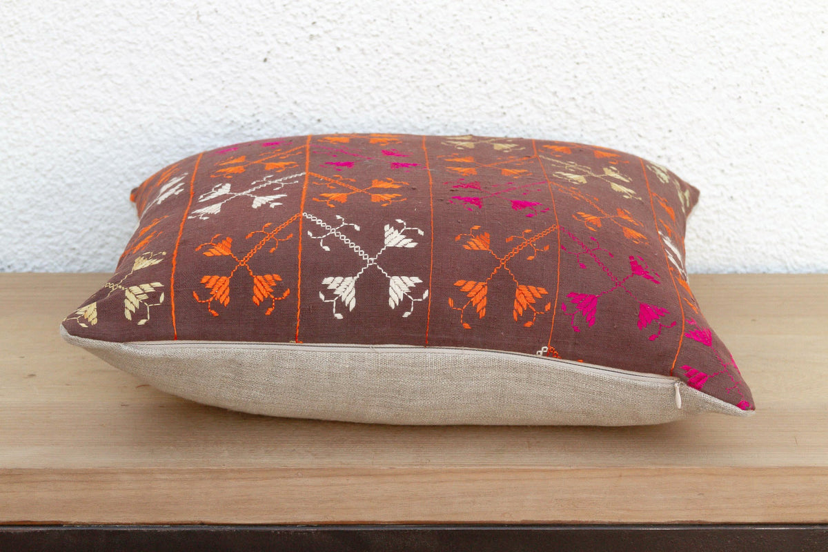 Artisan Soul, Antique Phulkari Pillow Cover