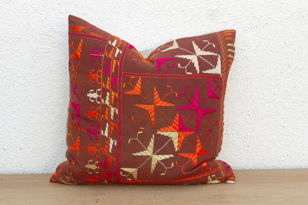 Ancient Echo, Antique Phulkari Pillow Cover