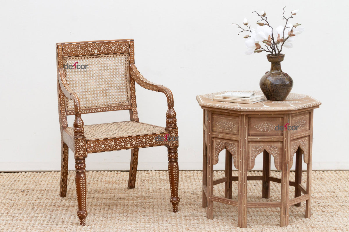 Beautifully Inlaid Anglo Indian Armchair