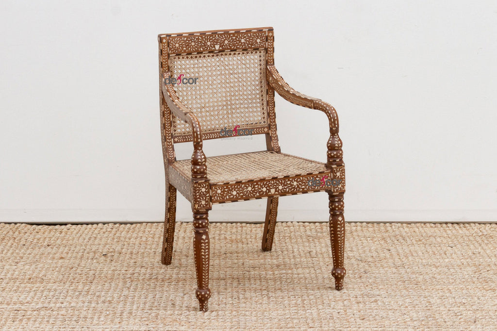 Beautifully Inlaid Anglo Indian Armchair