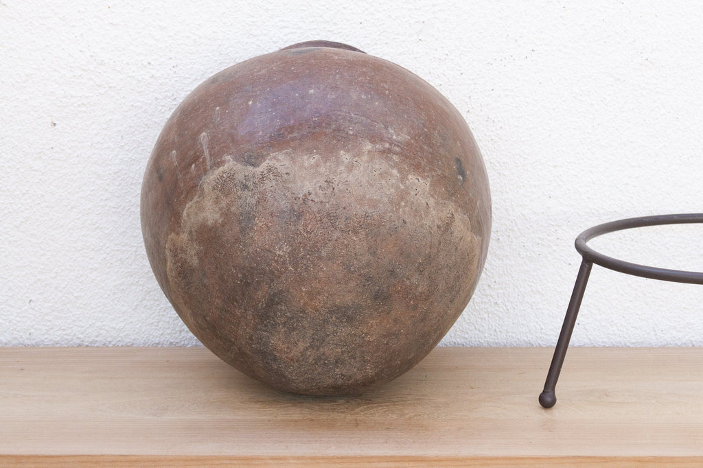 Antique Mossi Pottery on Modern Stand