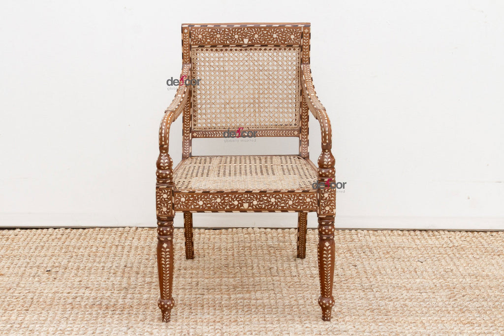 Beautifully Inlaid Anglo Indian Armchair