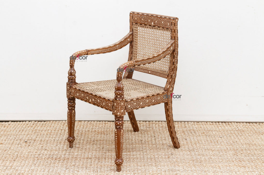 Beautifully Inlaid Anglo Indian Armchair