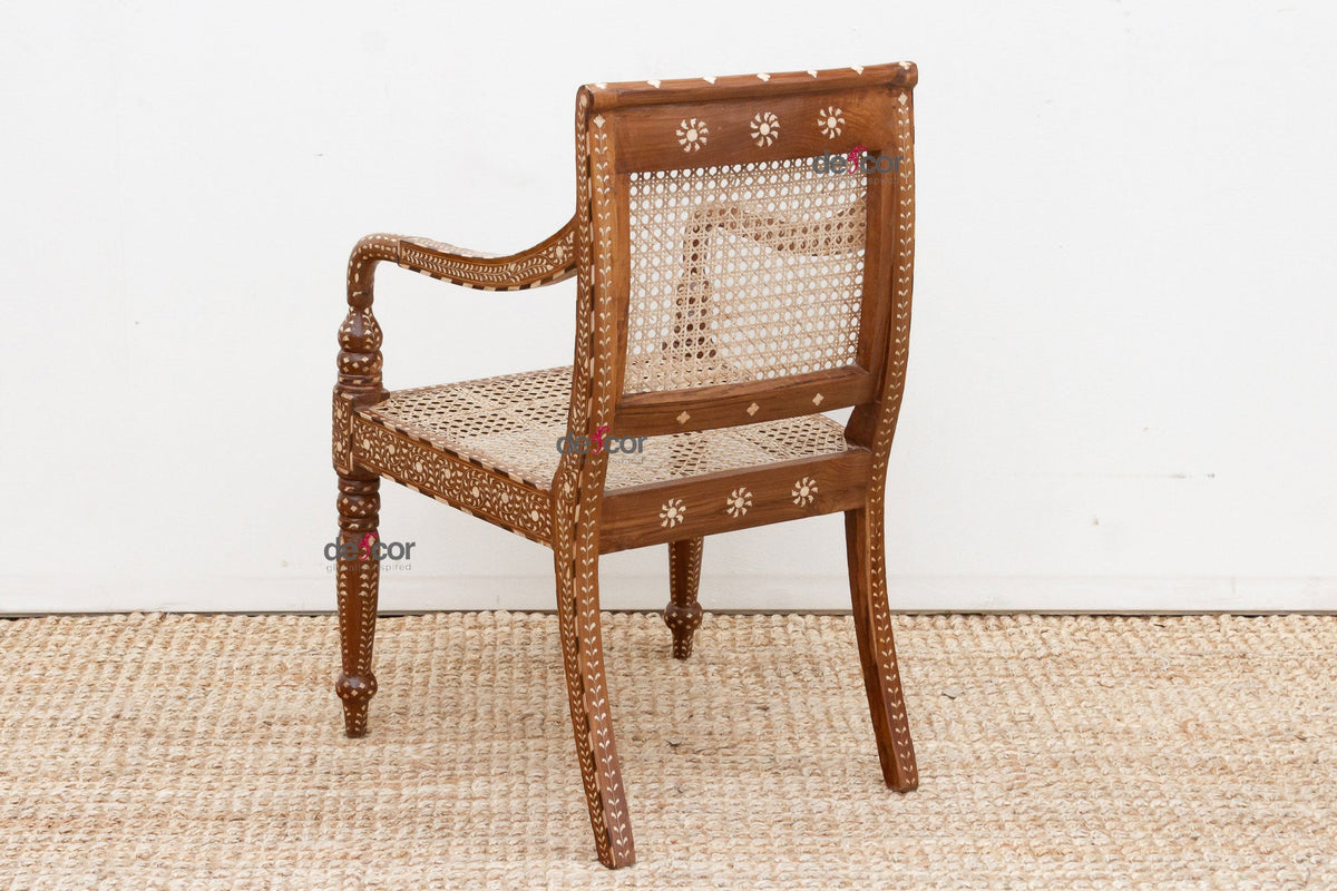 Beautifully Inlaid Anglo Indian Armchair