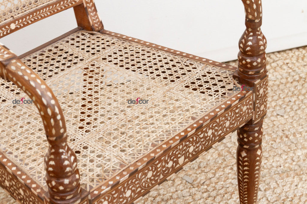Beautifully Inlaid Anglo Indian Armchair