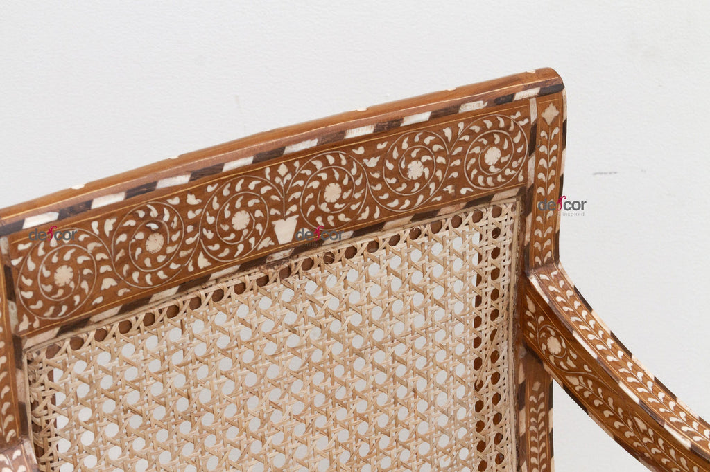 Beautifully Inlaid Anglo Indian Armchair