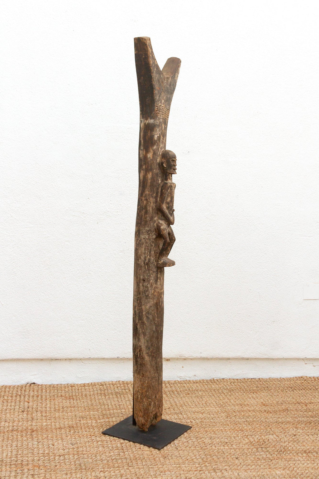 Authentic Finely Carved Yoruba House Post