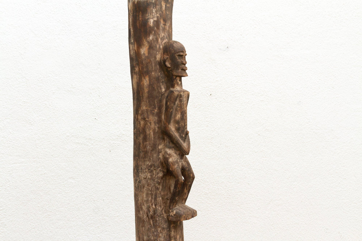 Authentic Finely Carved Yoruba House Post