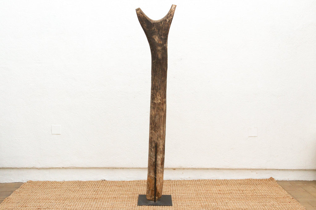 Authentic Finely Carved Yoruba House Post