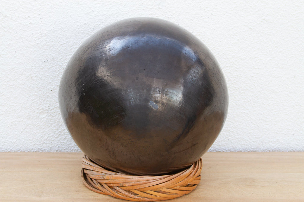 Mid-Century Oaxacan Black Clay Vessel