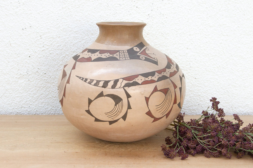 Vintage Desert Serpent Mata Ortiz Jug