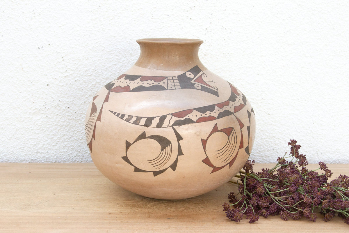Vintage Desert Serpent Mata Ortiz Jug