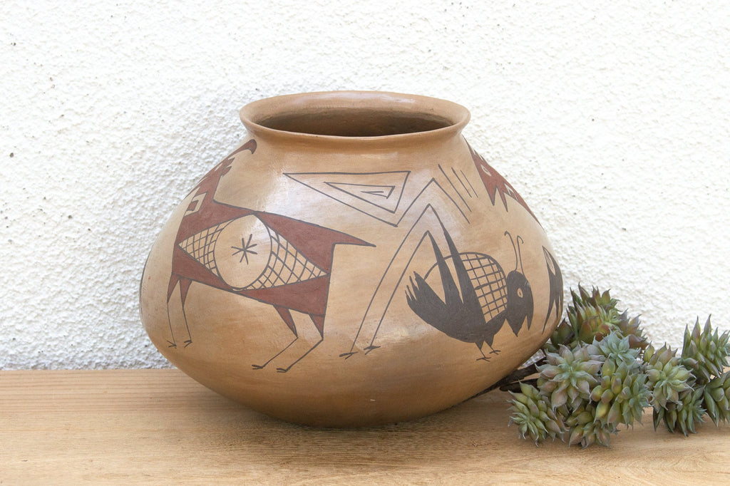 Mata Ortiz Tribal Art Mexican Cantaro