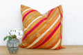 Royal Ribbon, Large Heirloom Bagh Phulkari Pillow