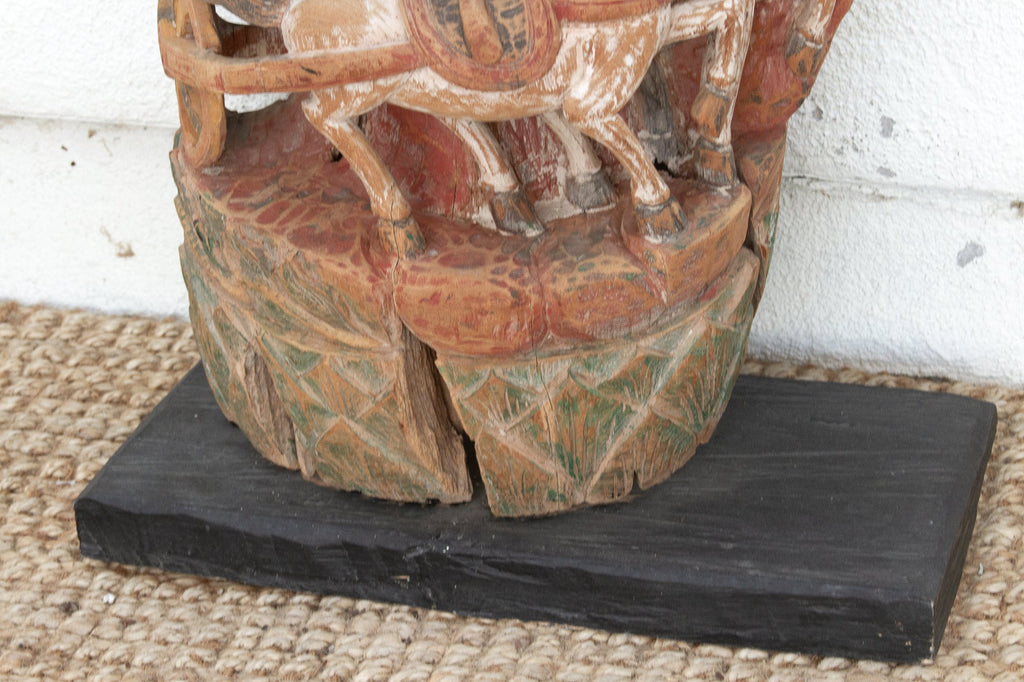 Divine Procession, Antique Thai Architectural Carving