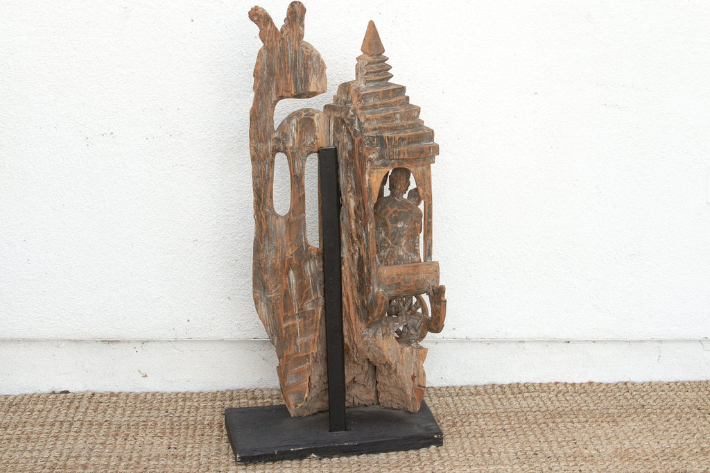 Divine Procession, Antique Thai Architectural Carving