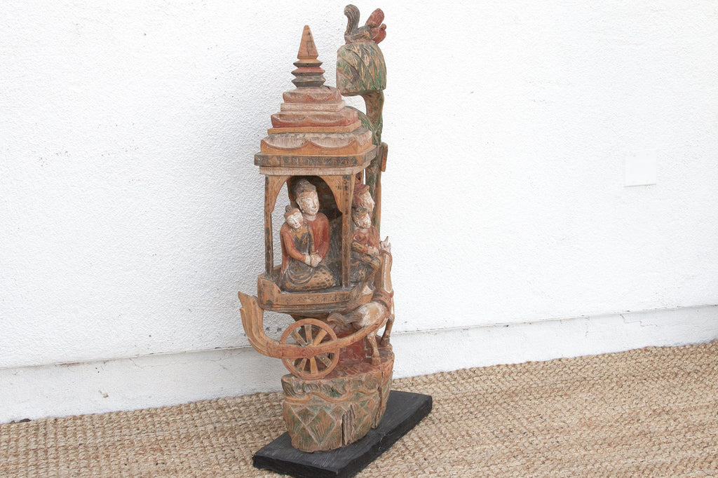 Divine Procession, Antique Thai Architectural Carving