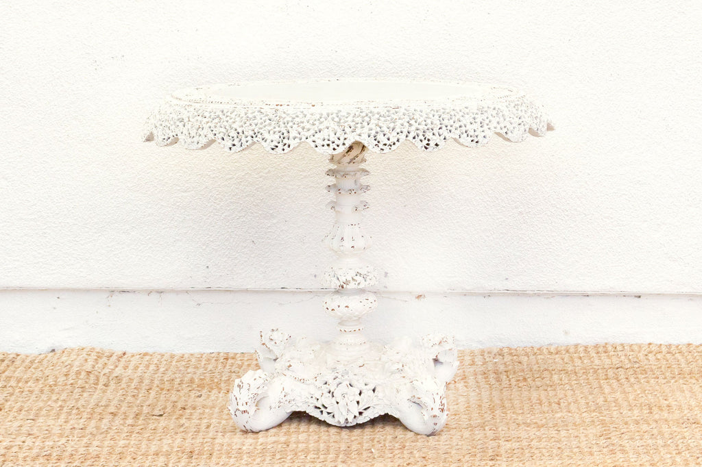 Antique Pierced Anglo-Indian Oval Side Table