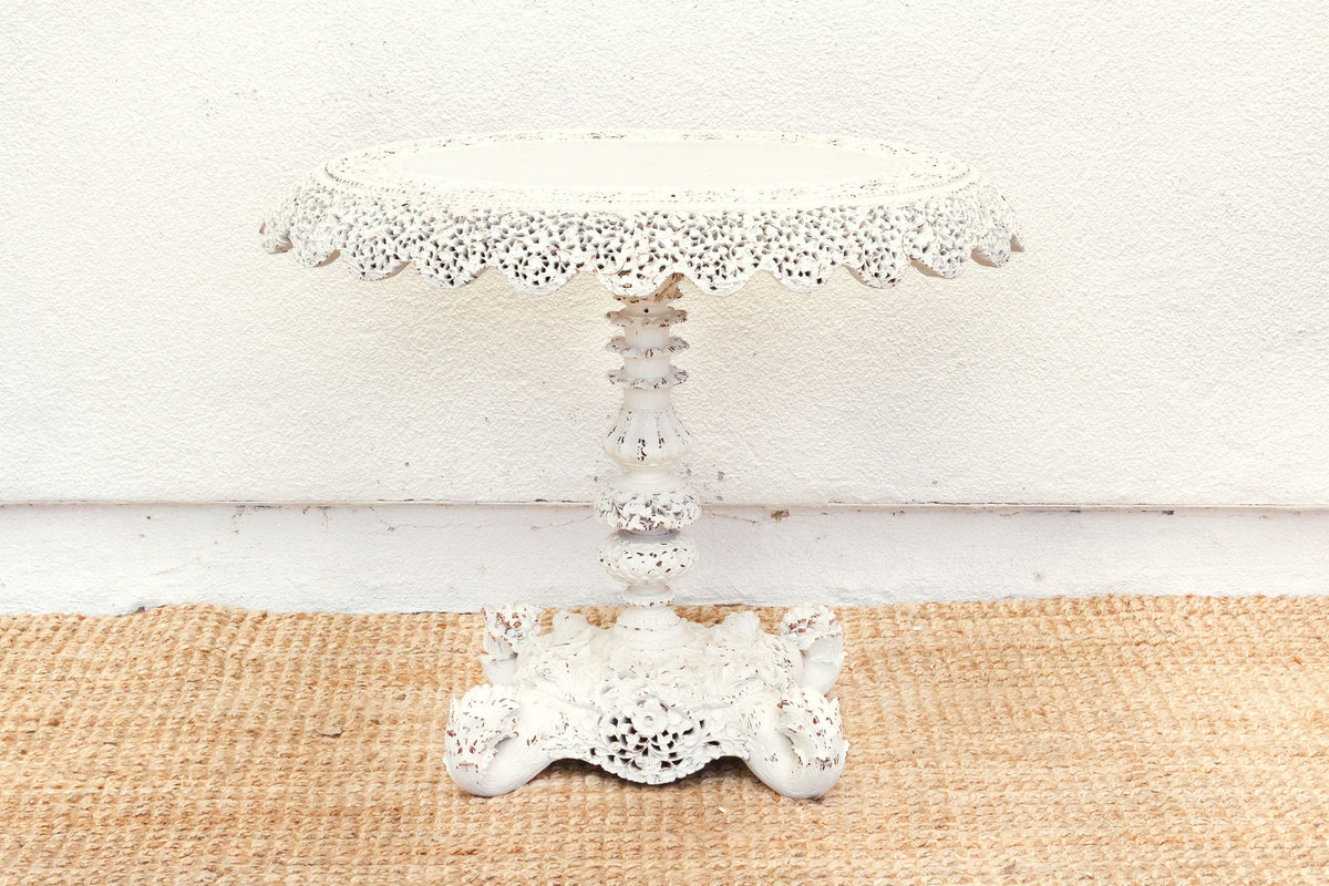 Antique Pierced Anglo-Indian Oval Side Table
