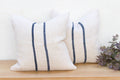 Pair of Antique French Grain Sack Linen Pillows