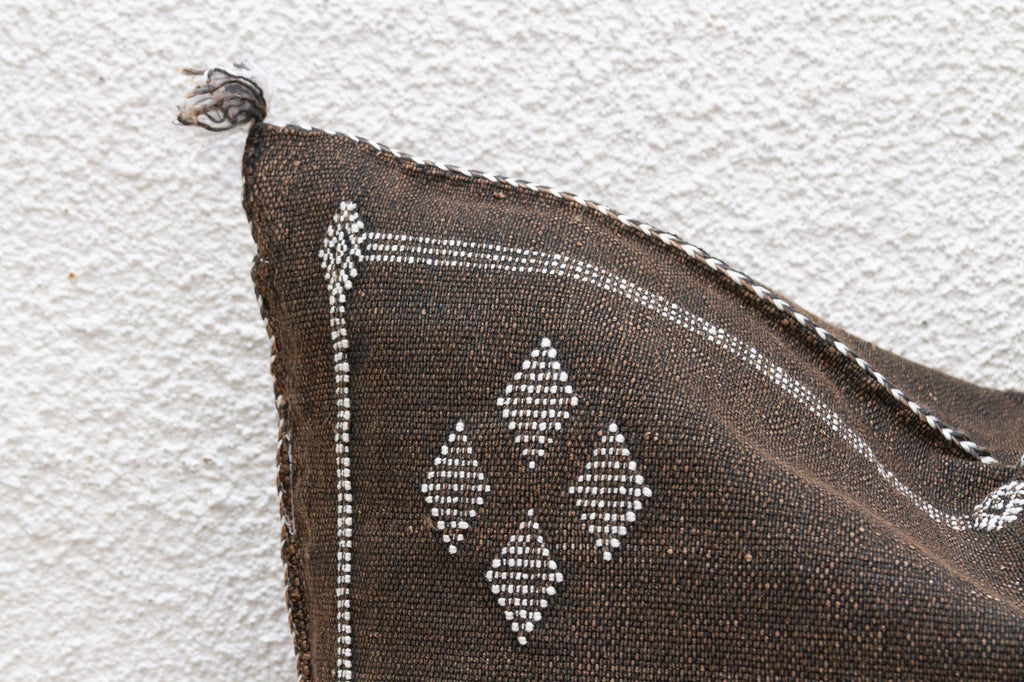 Berber Moroccan Large Silk Rug Pillow