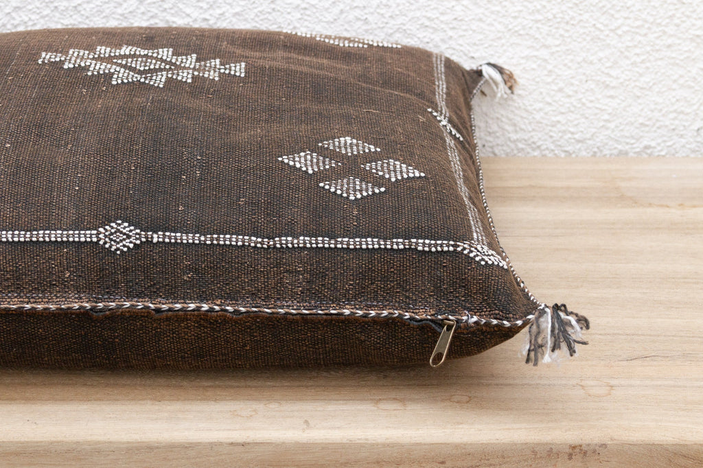 Berber Moroccan Large Silk Rug Pillow