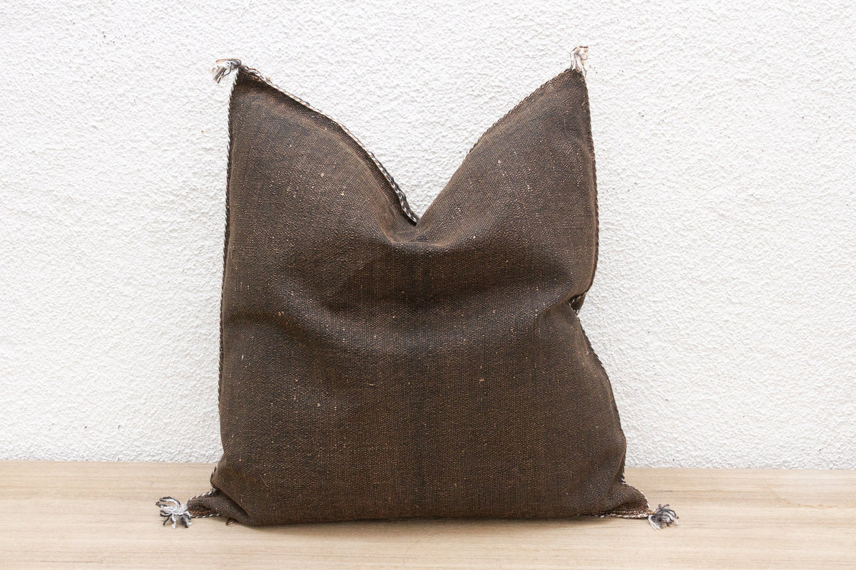 Berber Moroccan Large Silk Rug Pillow