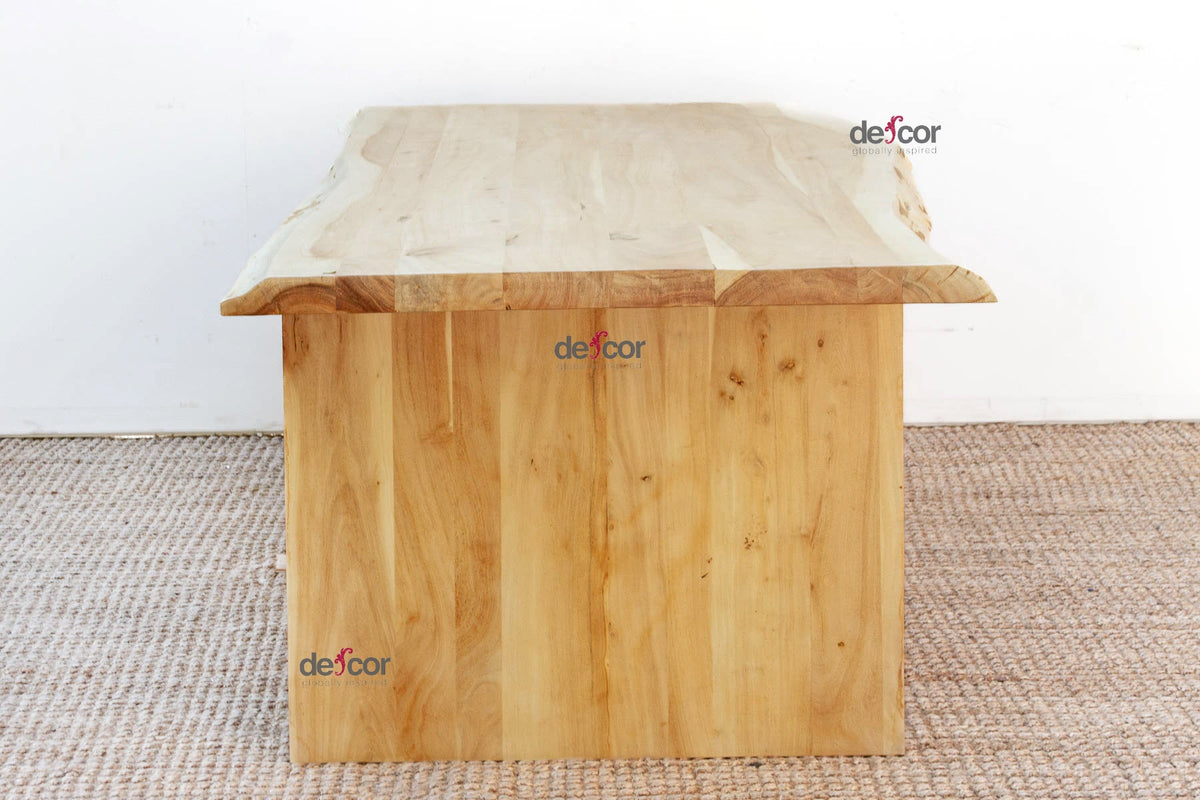 California Coastal 72" Bleached Live Edge Table