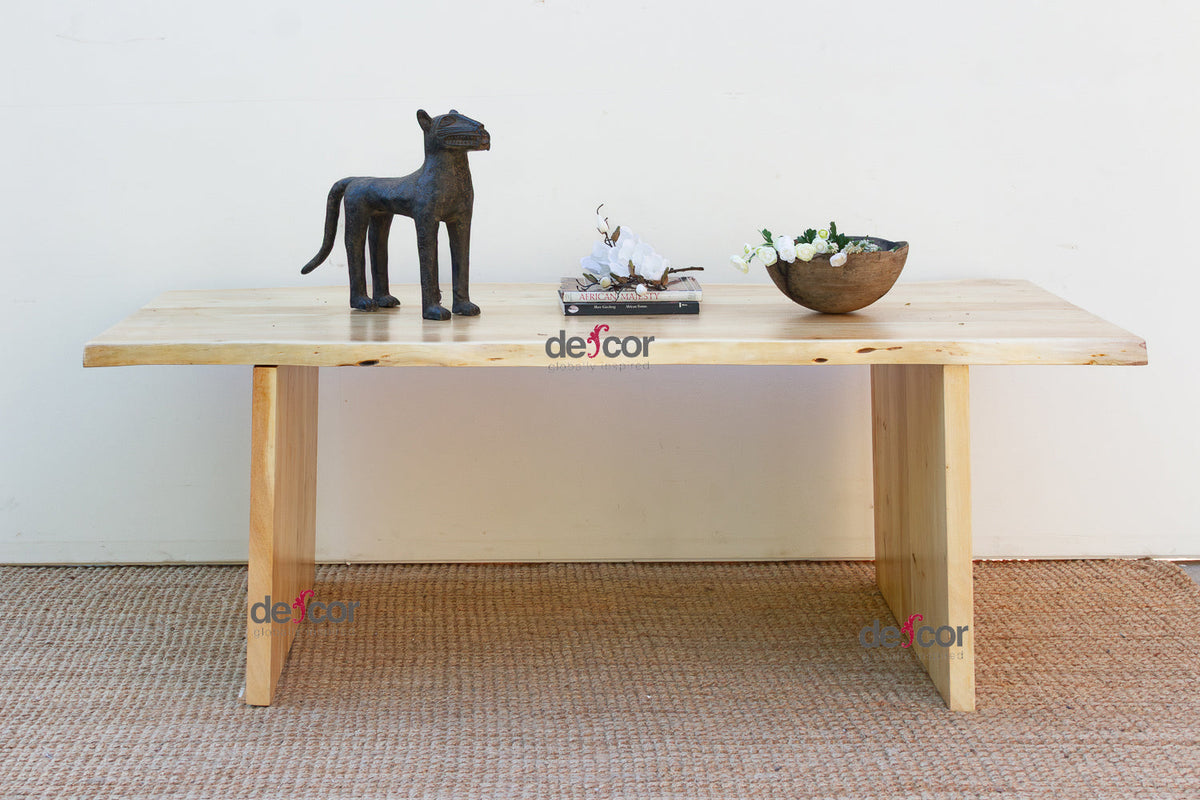 84" Long Driftwood Monolith Live Edge Dining Table
