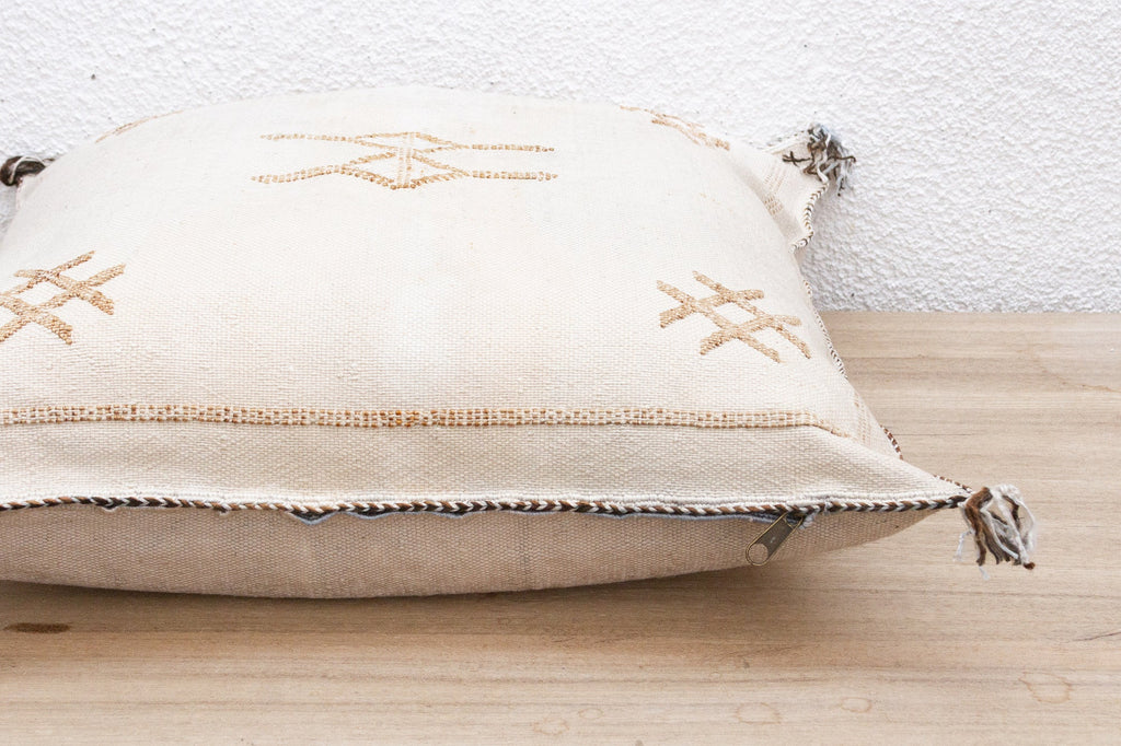Sahara Cloud Large Silk Rug Pillow