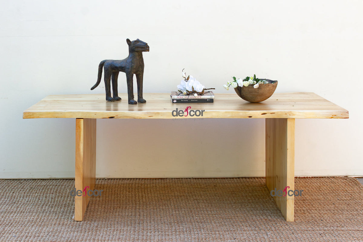 84" Long Driftwood Monolith Live Edge Dining Table