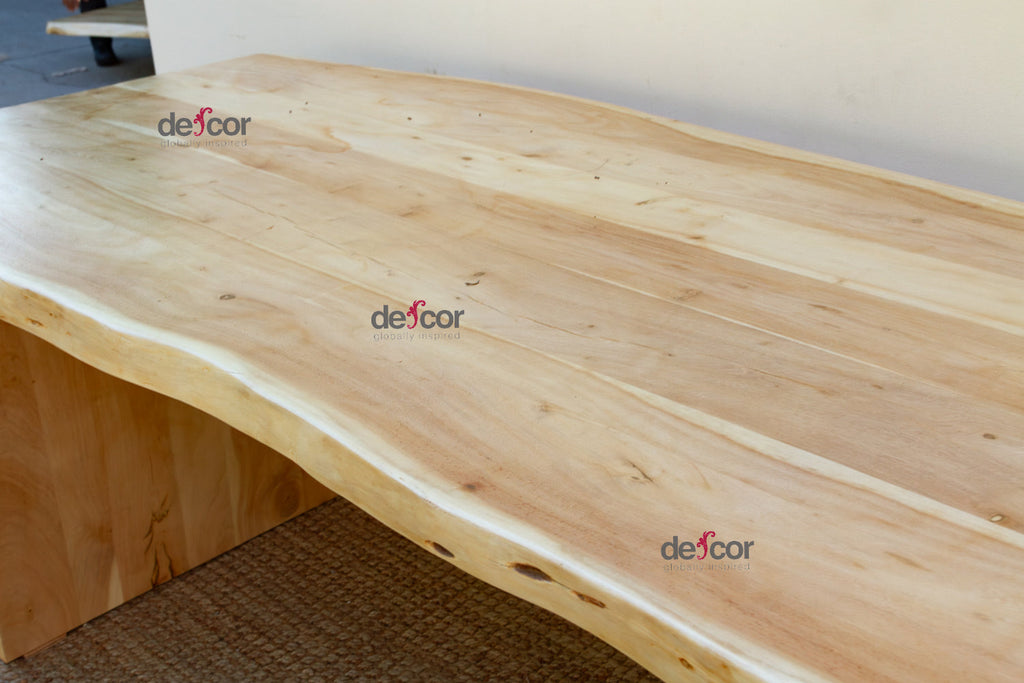 84" Long Driftwood Monolith Live Edge Dining Table