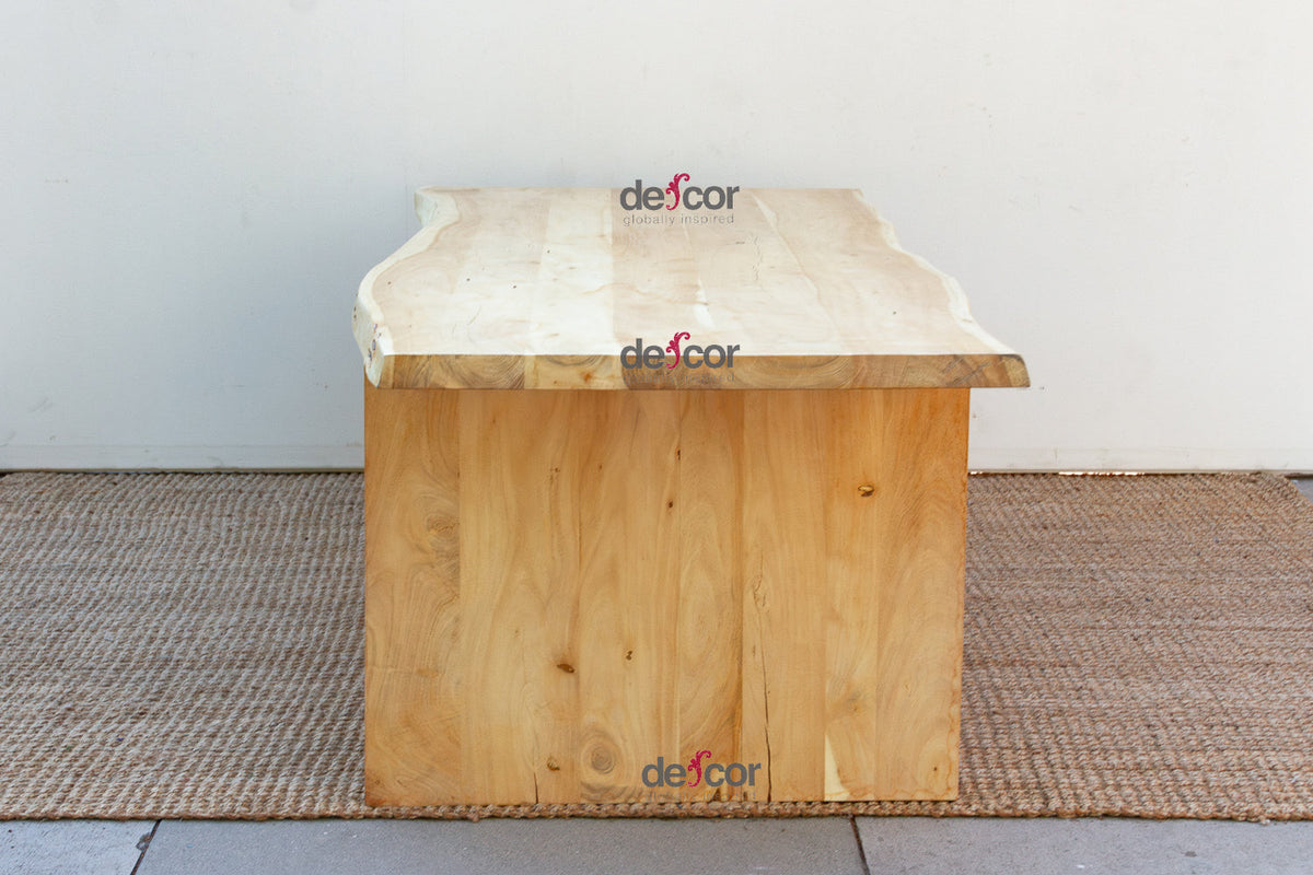 84" Long Driftwood Monolith Live Edge Dining Table